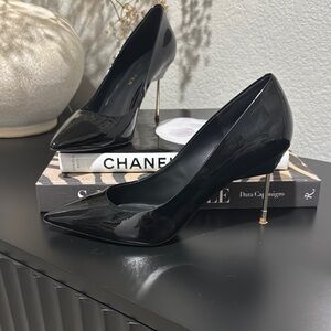 Kurt Geiger Black Stiletto Heels with Pointed Toe